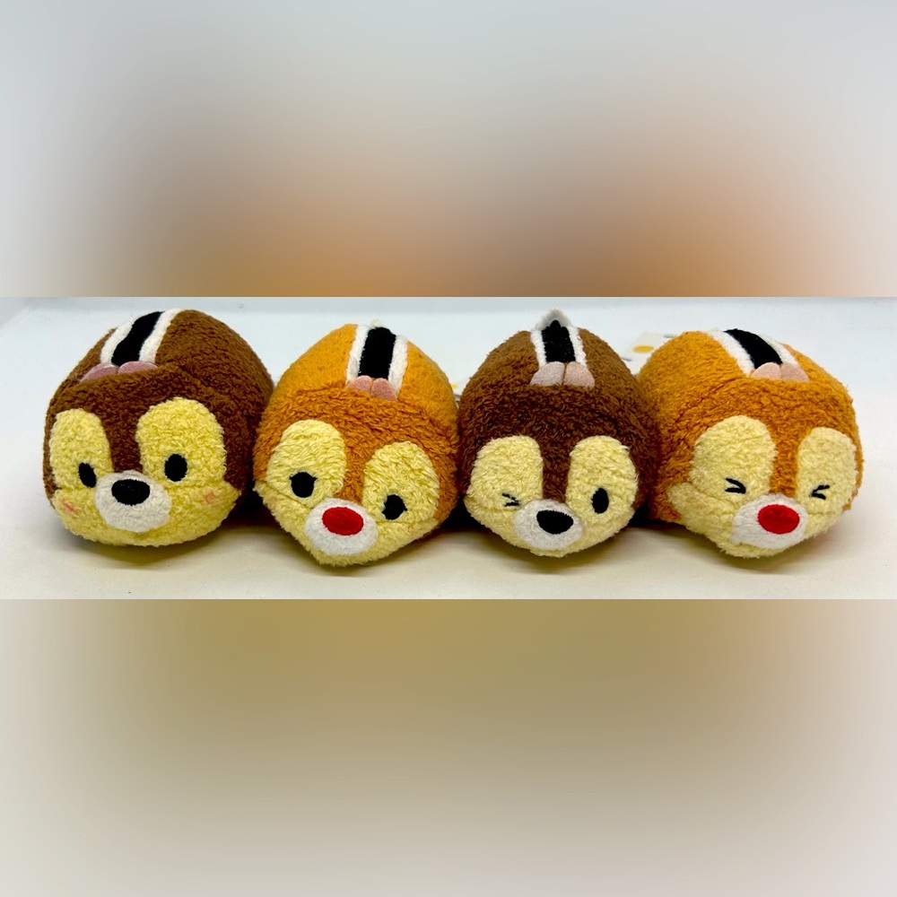 Disney Chip & Dale Mini Tsum Tsums, Set of 4, NWT.